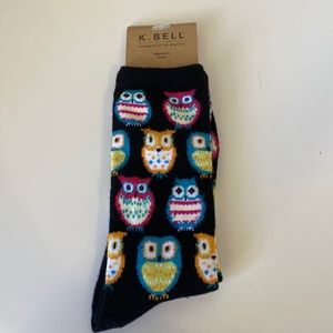 K. Bell Women’s Owl Crew Socks